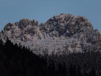 Letztes Tageslicht an der Kampenwand Westflanke